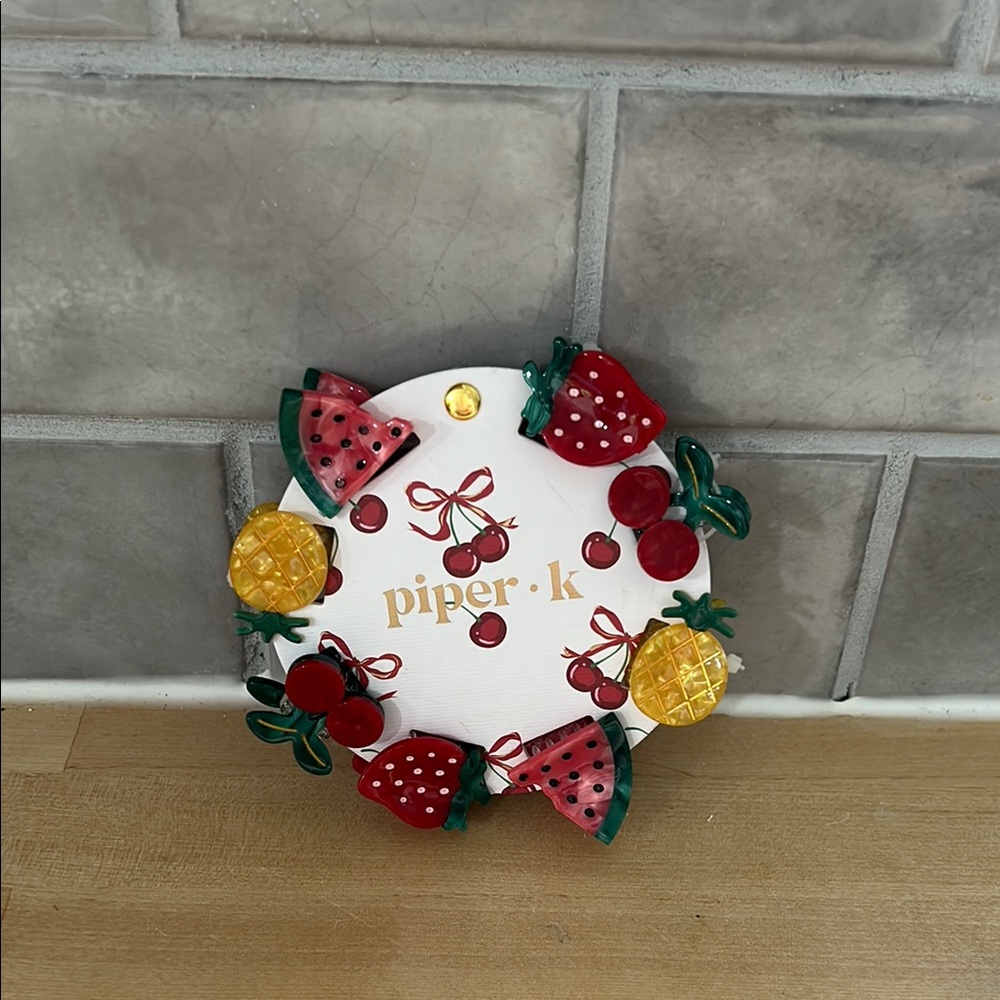 Piper‎ K Fruity 8 pack hair clips